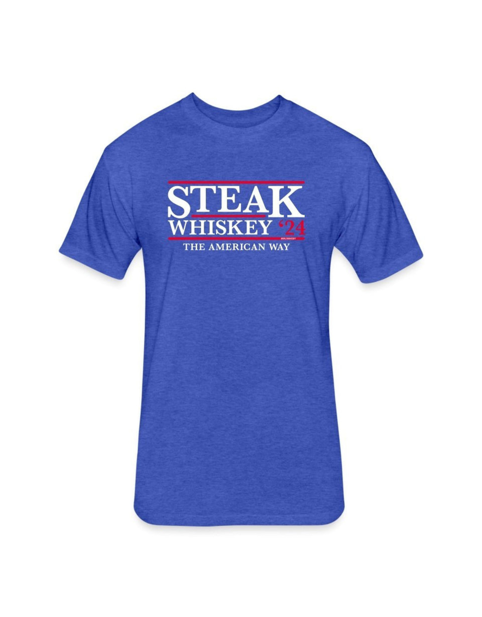 Steak & Whiskey '24 T-Shirt Blue