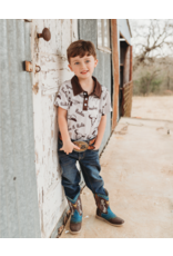 Boys Polo Sheriff Print Shirt