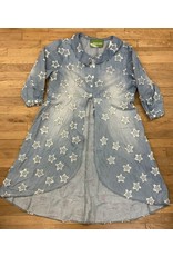 Jessica Tandy Multiple Stars Hi-Low Open Jacket