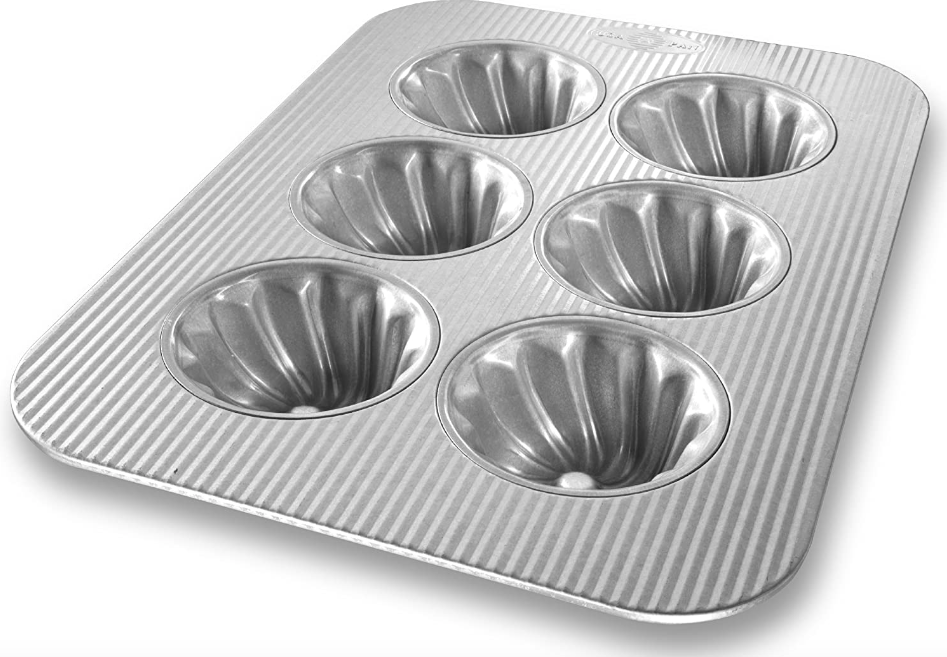 USA Pan Bakeware Mini Cupcake and Muffin Pan, Nonstick Quick Release  Coating, 24-Well, Aluminized Steel