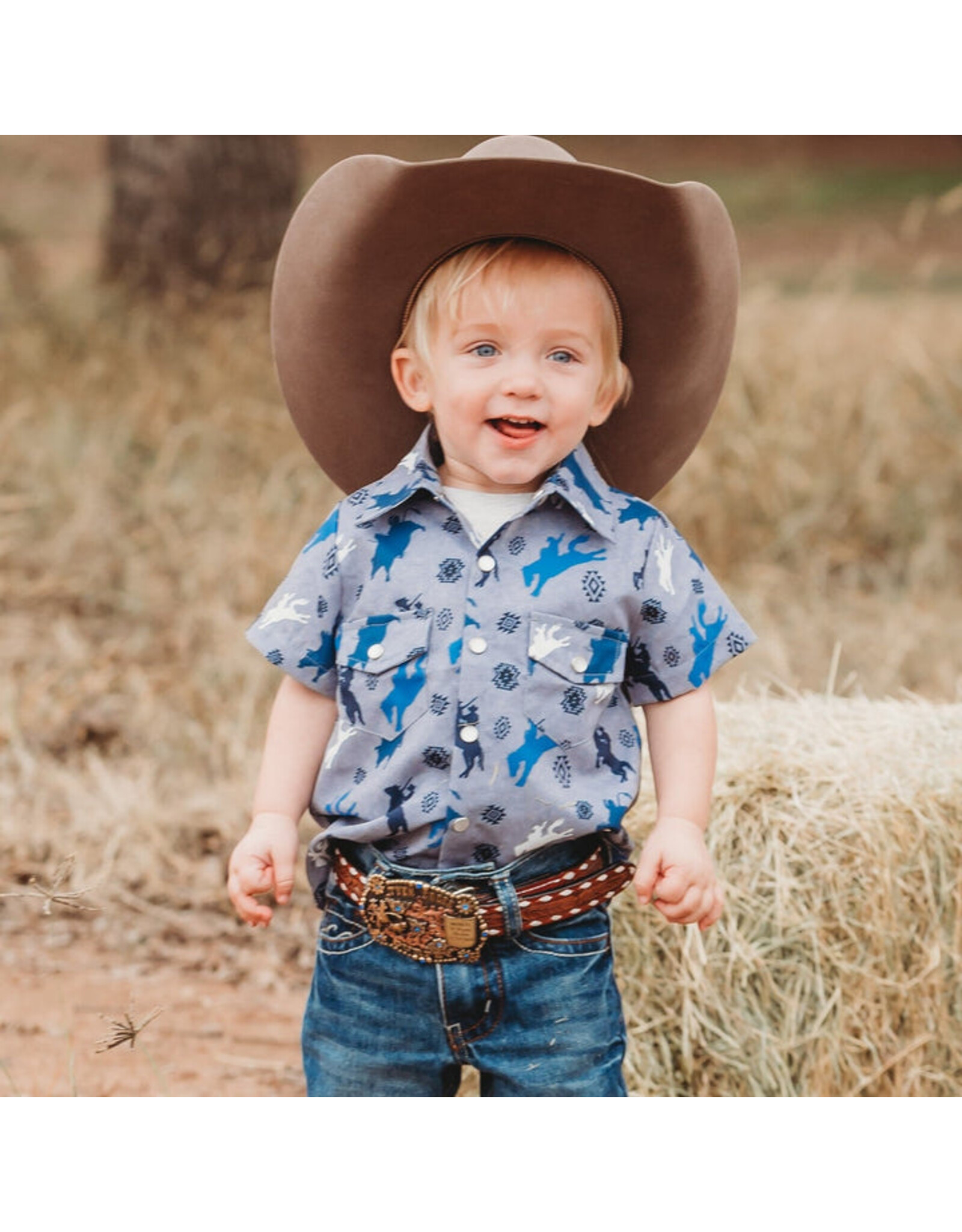 Shea Baby Roughstock Pearl Snap Onesie