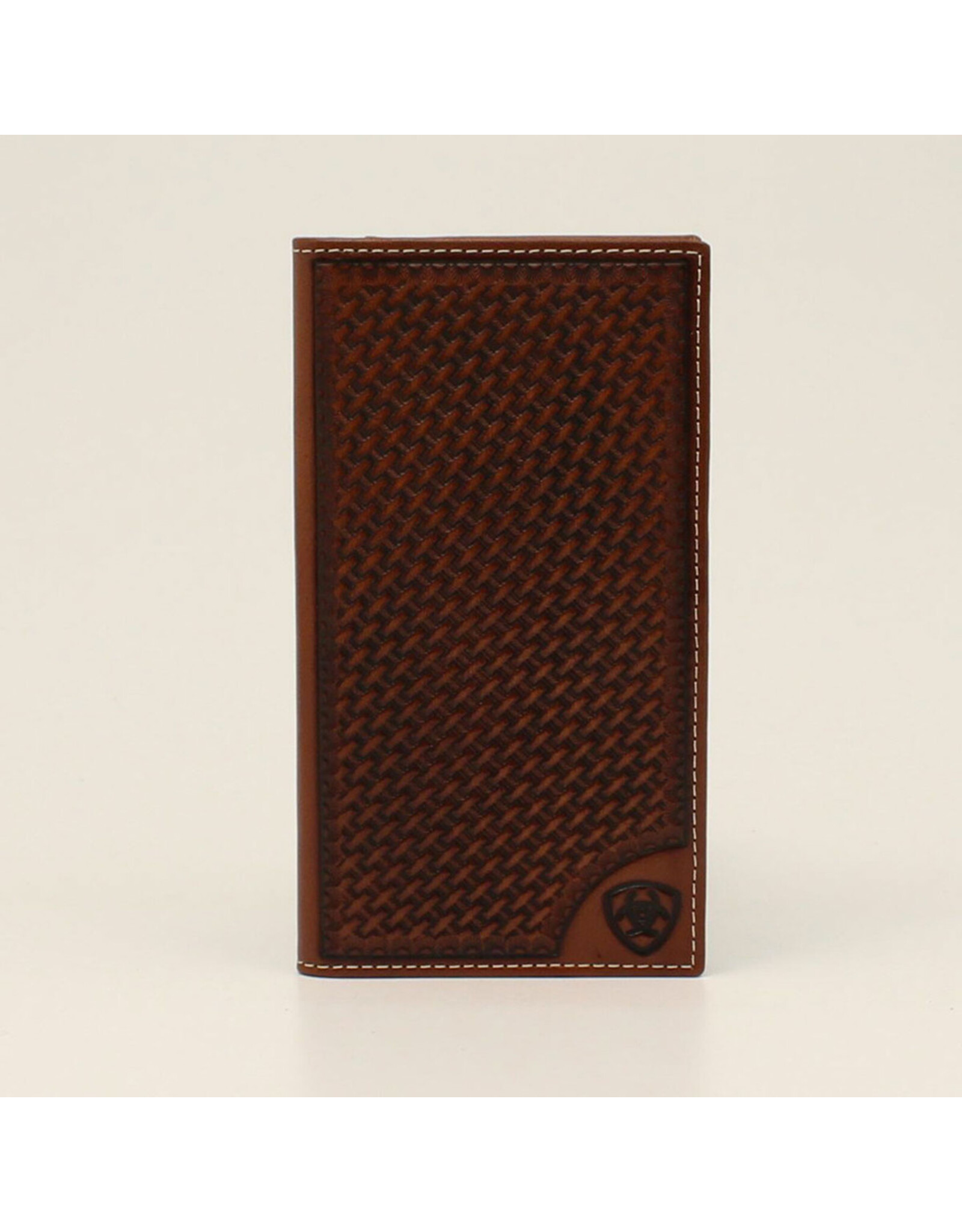 Ariat Ariat Rodeo Basketweave Shield Tan Accessories Wallet