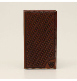 Ariat Ariat Rodeo Basketweave Shield Tan Accessories Wallet