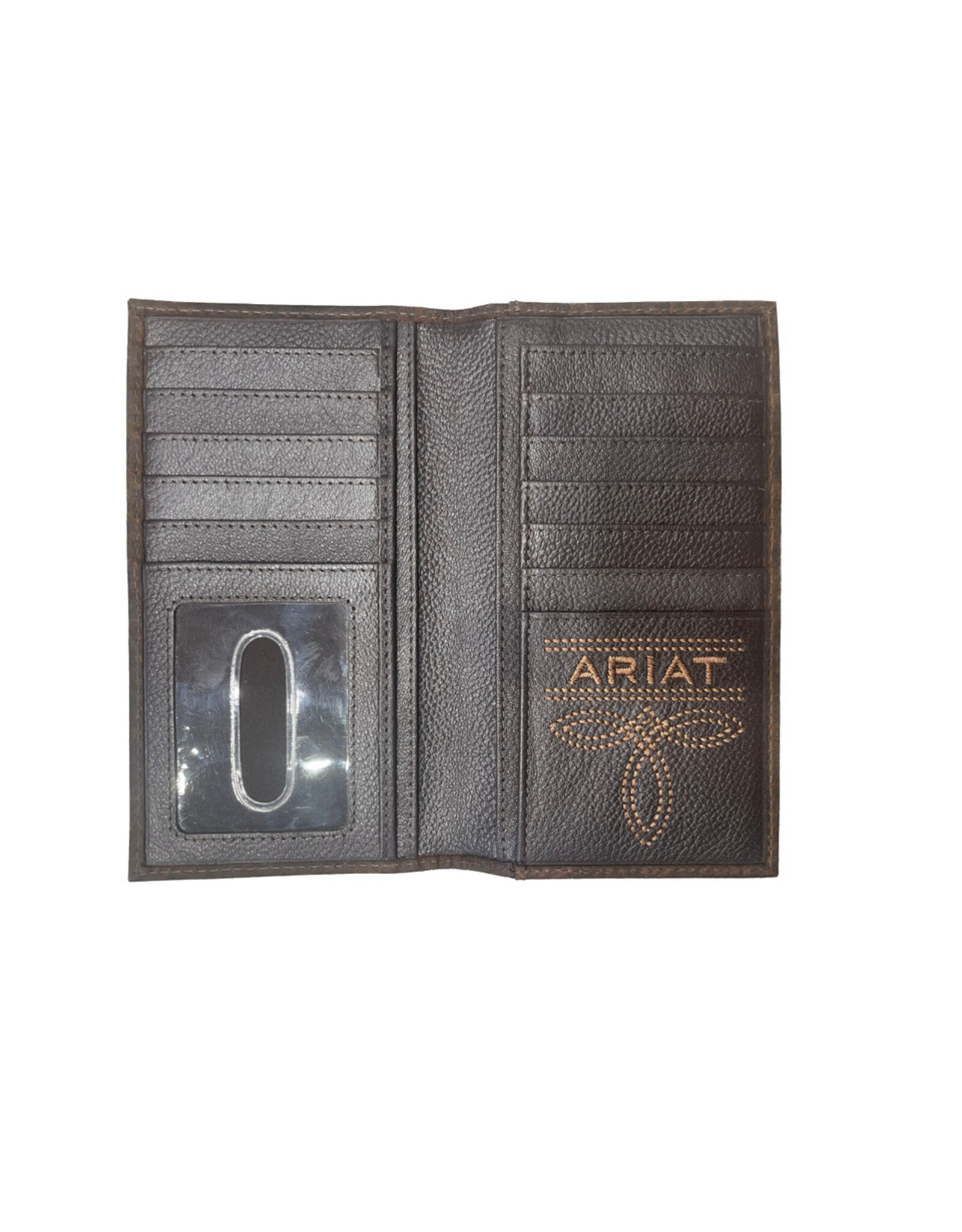 Ariat Ariat Rodeo Basketweave Shield Tan Accessories Wallet