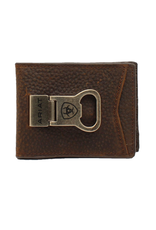 Ariat Ariat Billfold Money Clip Brown Rowdy
