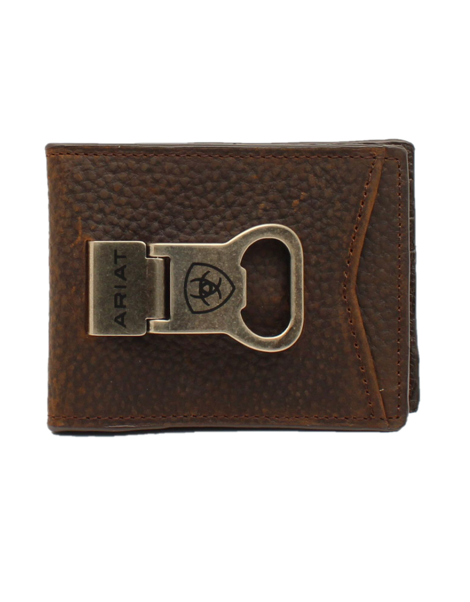 Ariat Ariat Billfold Money Clip Brown Rowdy