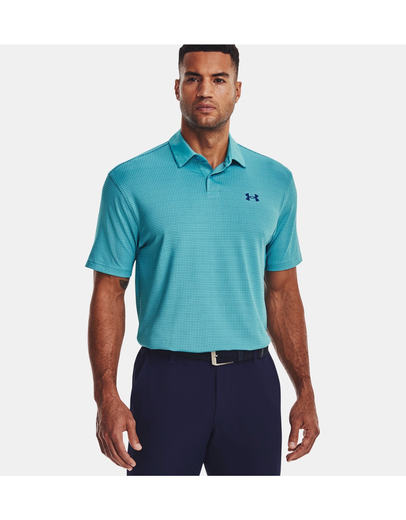 Under Armour Under Armour Mens Tee To Green Printed Polo