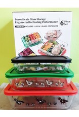 6 PC Rooster Rectangle Nestable Set -1 EA: 24, 27, 88 OZ"