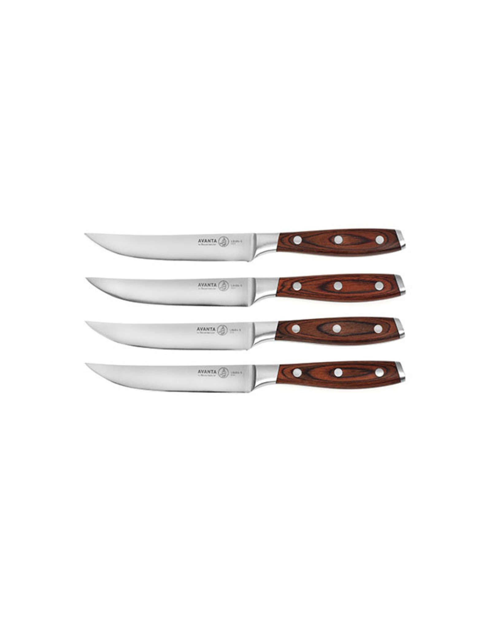 Messermeister Avanta Pakkawood 4 Piece Fine Edge Steak Knife Set
