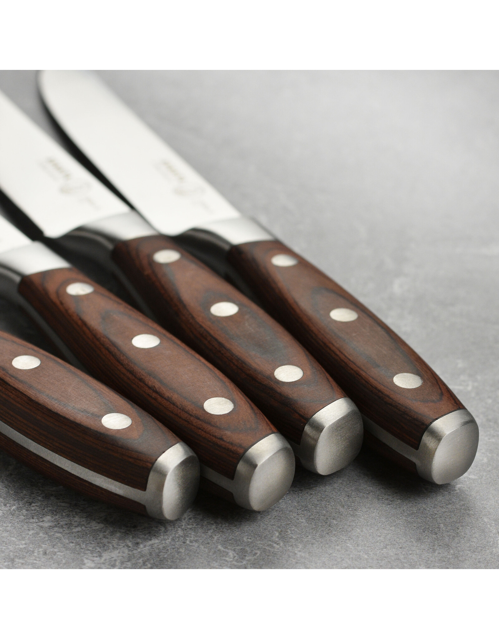 Messermeister Avanta Pakkawood 4 Piece Fine Edge Steak Knife Set