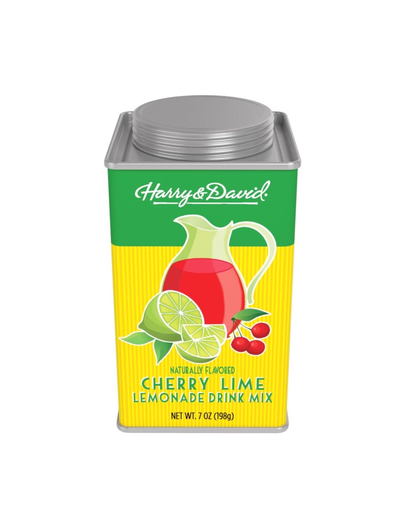 HARRY & DAVID® LEMONADE - CHERRY LIME (7OZ SQUARE TIN)