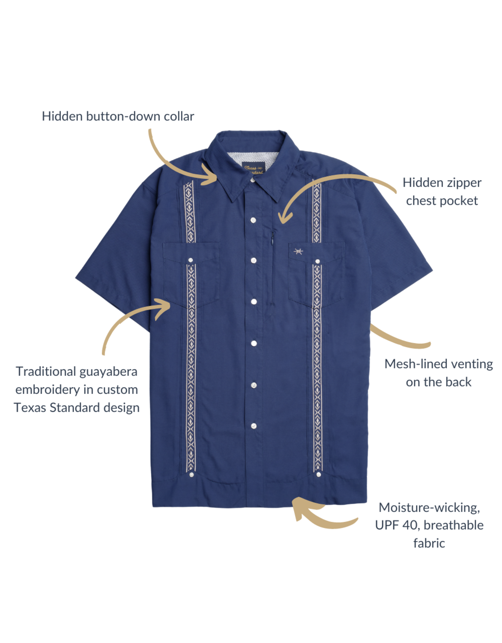 Guayabera Libre Armada Plata