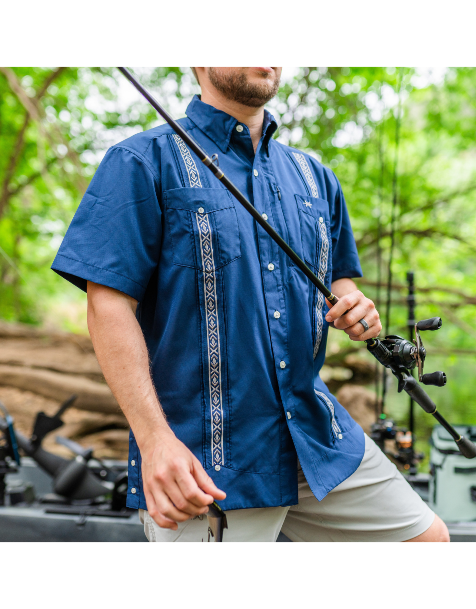 Guayabera Libre Armada Plata