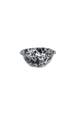 Enamelware Small Serving Bowl Splatterware Black