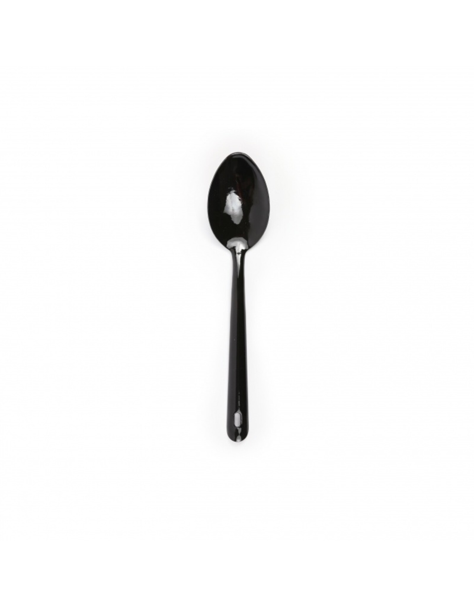 Enamelware  Vintage Large Serving Spoon Black