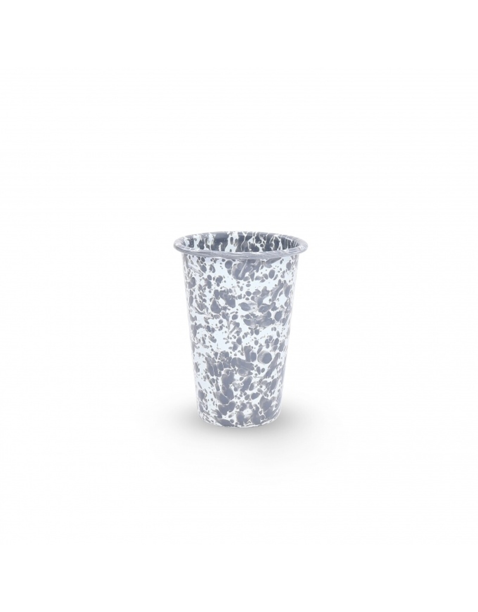Enamelware 14 oz Tumbler Splatterware Grey