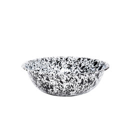 Enamelware 8 qt. Medium Basin Splatterware Grey