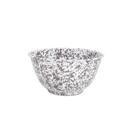 Grey Marble Splatter Large Salad Bowl