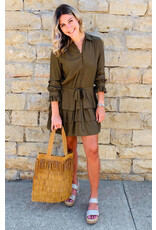 Dark Green Long Sleeve Dress