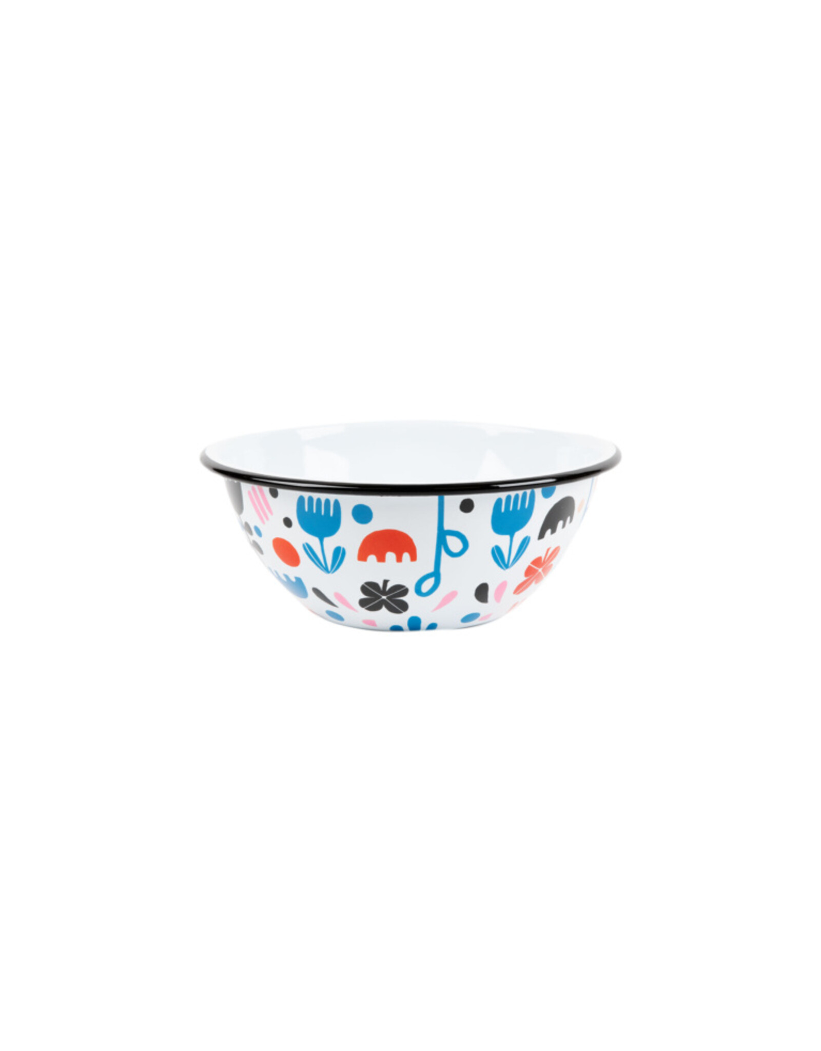Enamelware  Small Serving Bowl Lisa Congdon x CCH Black Tulip