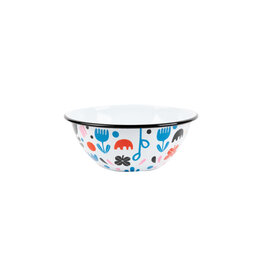 Enamelware  Small Serving Bowl Lisa Congdon x CCH Black Tulip