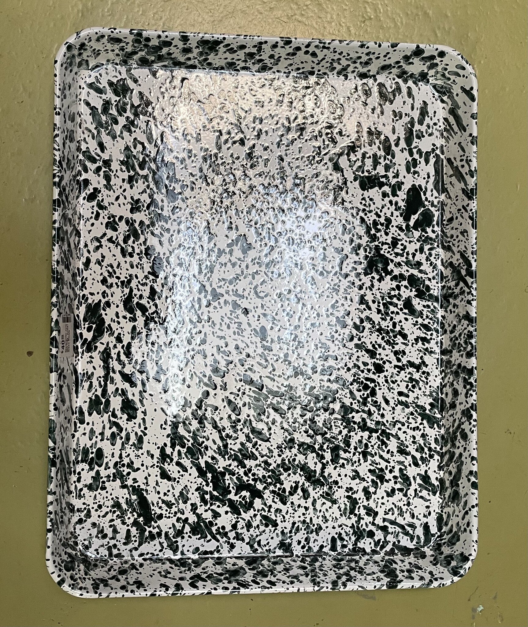 Rectangular Jelly Roll Tray, Hunter Green Marble BlantonCaldwell