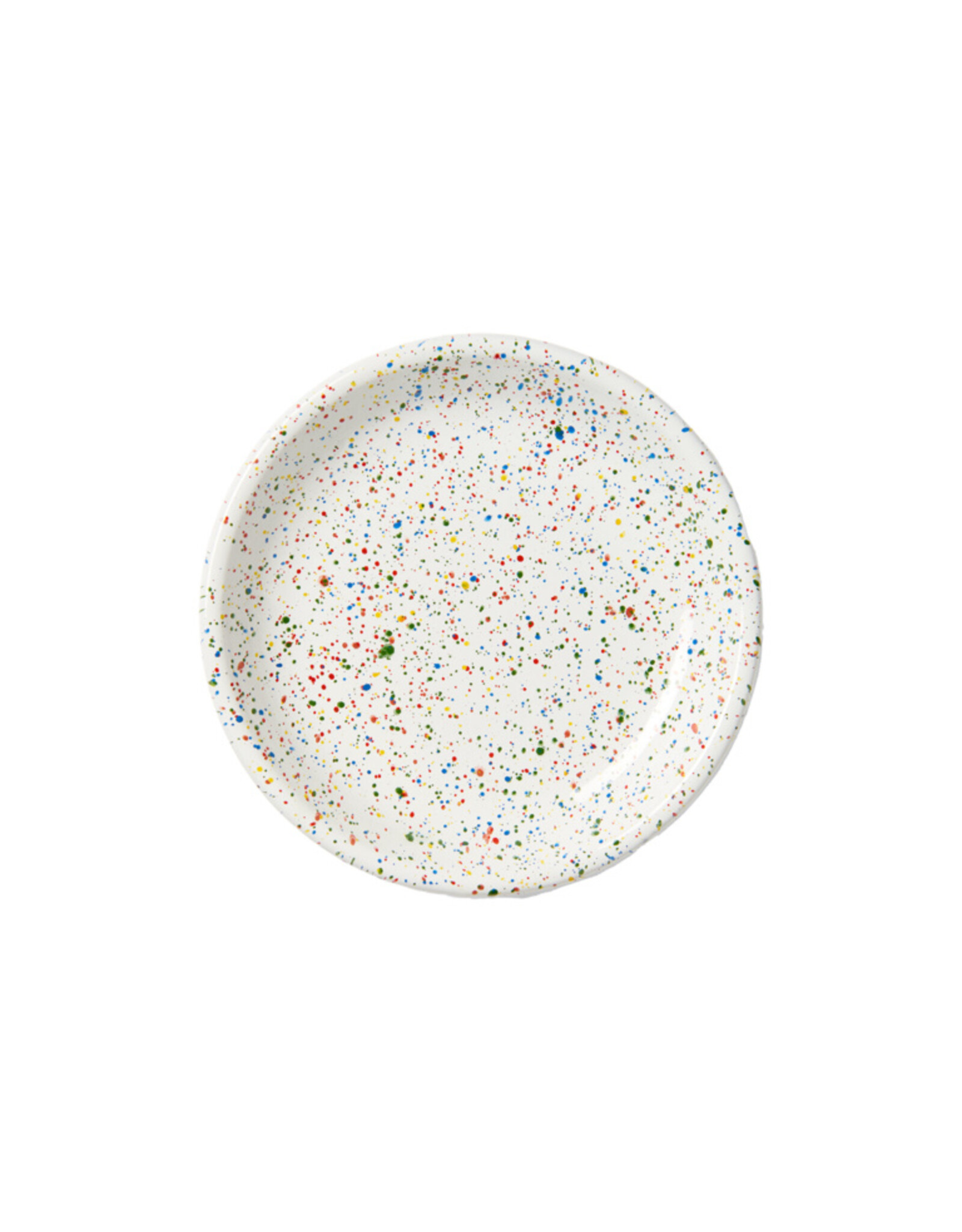 Rainbow Falls Coupe Dinner Plate, White