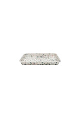 Small Rectangle Tray, Mint Hibiscus