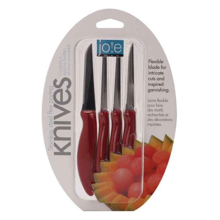 Joie Flexible Paring Knives Set (Stainless Steel) – The Seasoned Gourmet