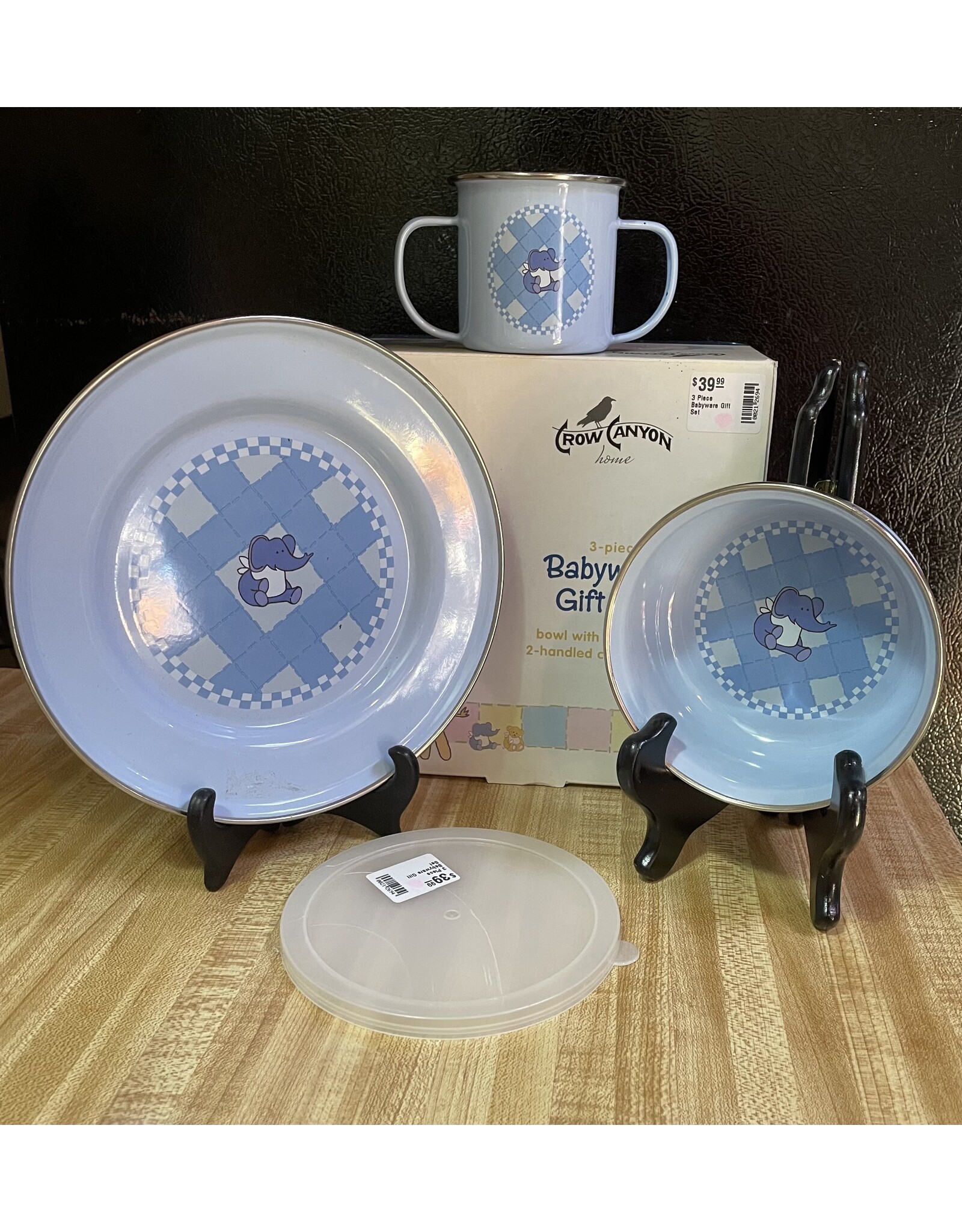 Enamelware 3 Piece Babyware Gift Set