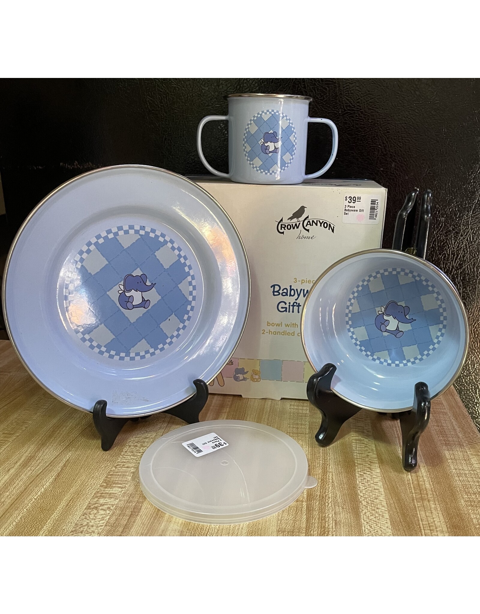 Enamelware 3 Piece Babyware Gift Set