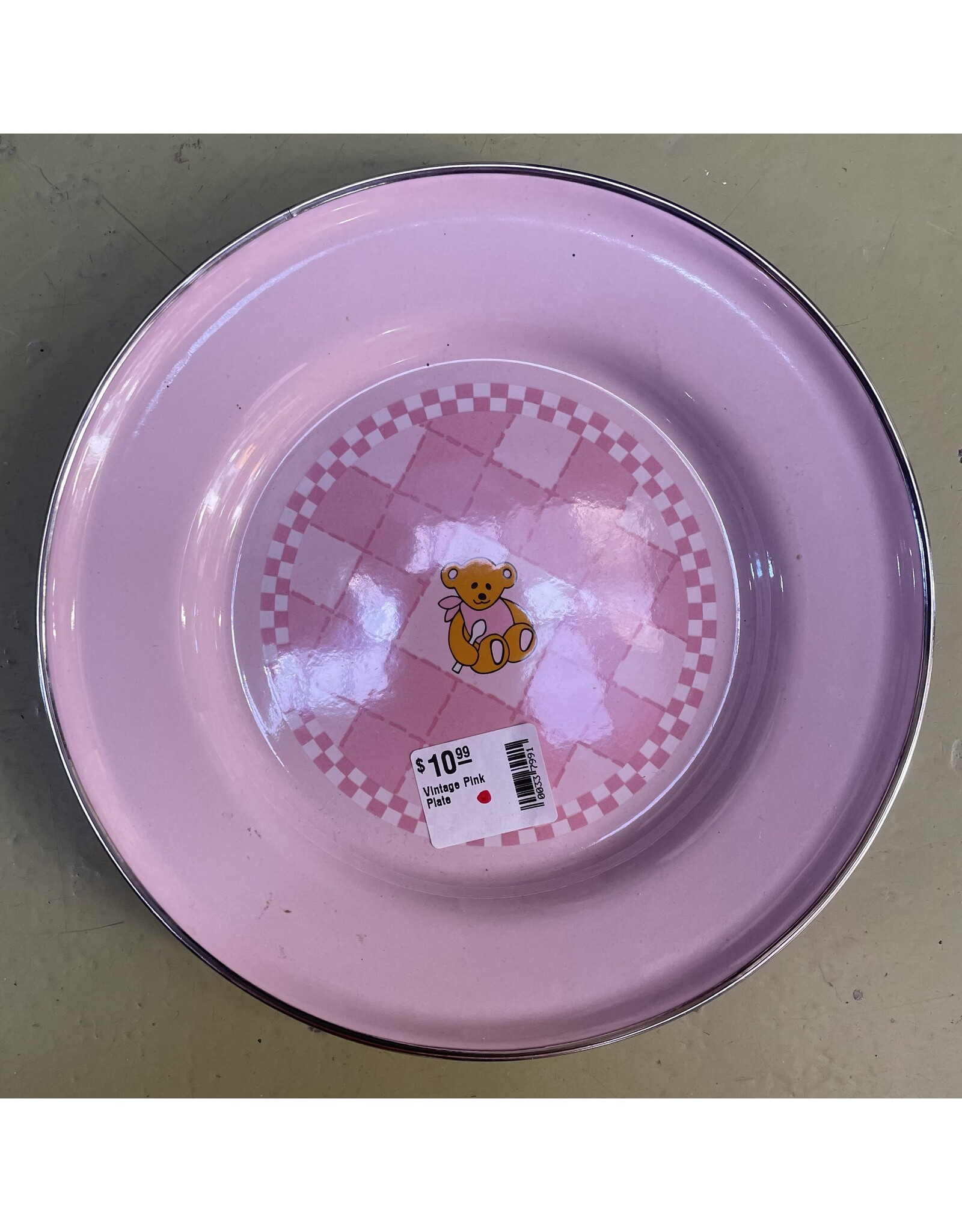 Vintage Pink Plate