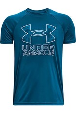 Under Armour Under Armour Boys Tech Hybrid Print Fill Short Sleeve