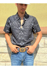 Rock & Roll Denim Rock & Roll Denim Short Sleeve Aztec Ripstop Snap Black Rock & Roll Denim Rock & Roll Denim Short Sleeve Aztec Ripstop Snap Black