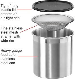 Stainless Jumbo Grease Can 4qt