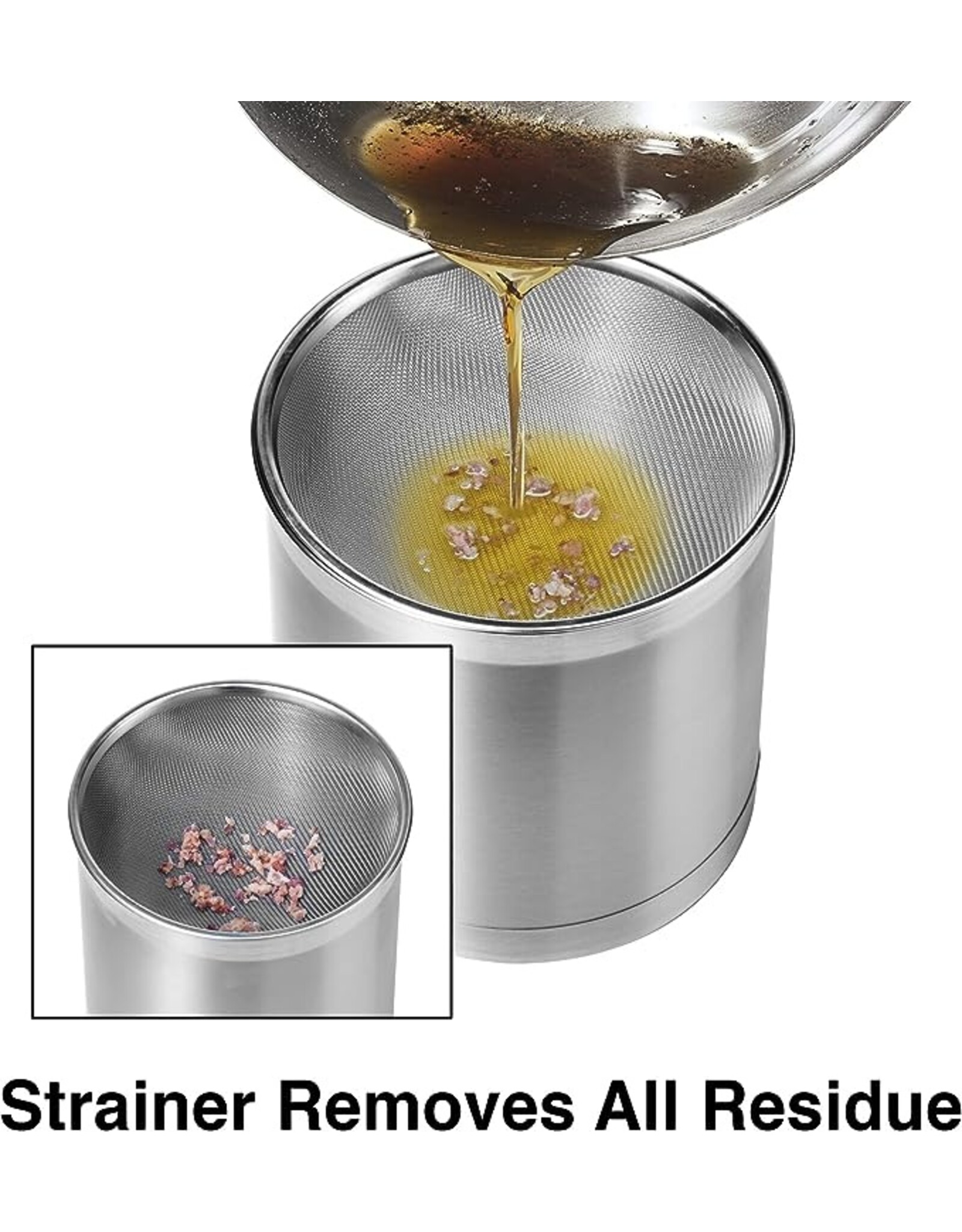 Stainless Jumbo Grease Can 4qt