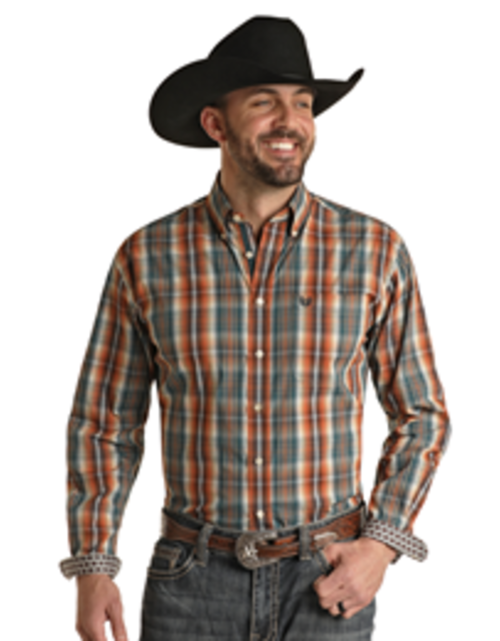 Panhandle Rough Stock Long Sleeve Button Rust