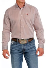 Cinch Cinch Mens Long Sleeve Stripe Brown