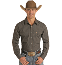 Panhandle Select Mens Long Sleeve Geo Snap