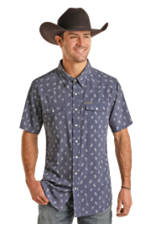 Panhandle Panhandle Performance Short Sleeve Paisley Woven Snap