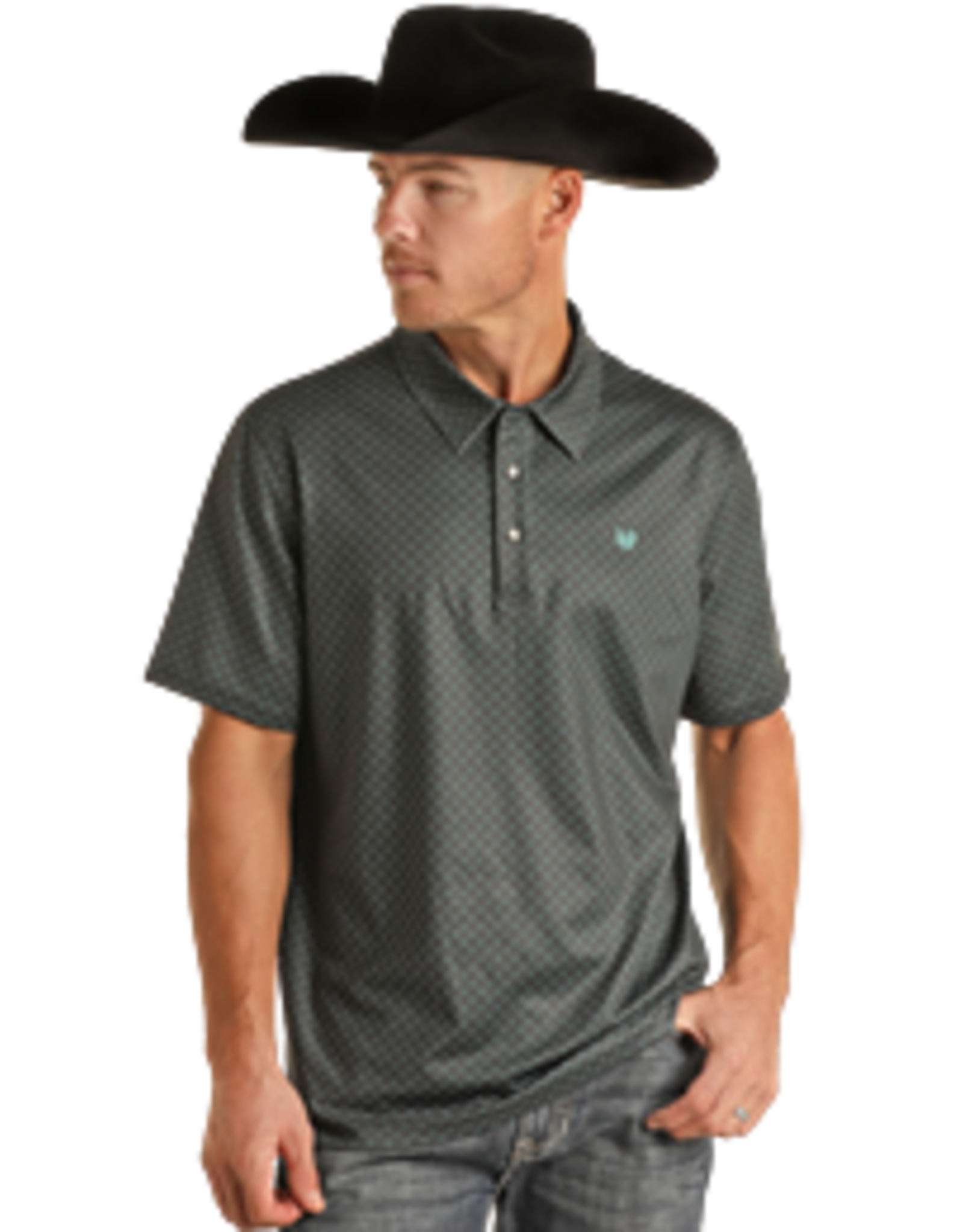 Panhandle Panhandle Performance Short Sleeve Geo Snap Knit Polo