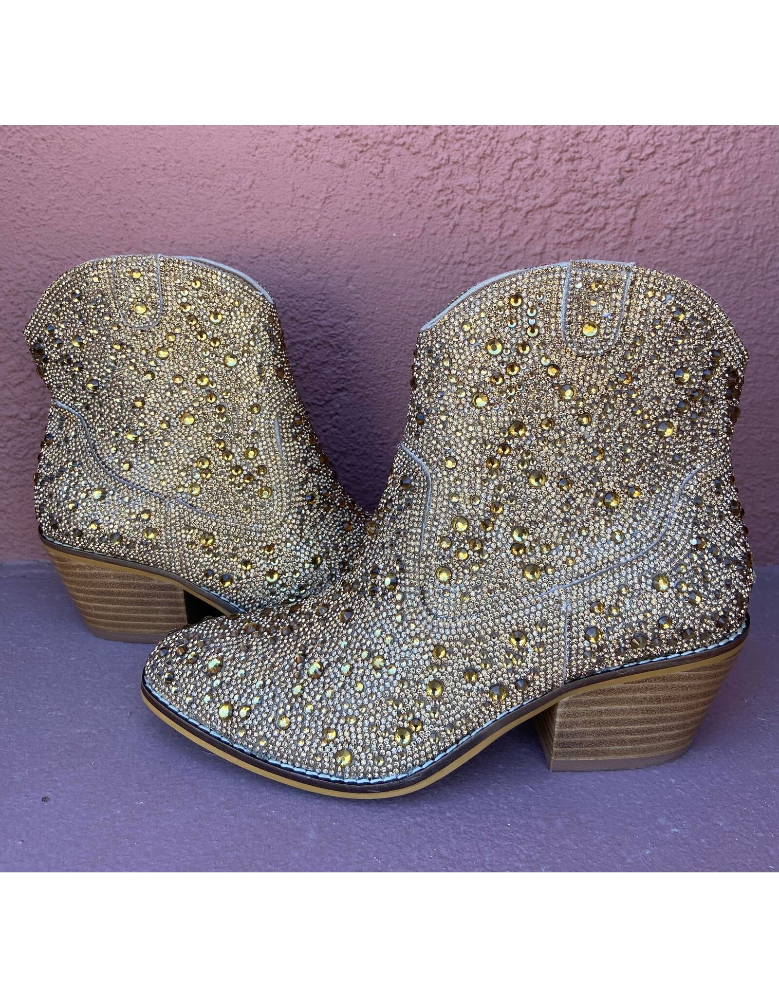Corkys Corkys Shine Bright Gold Rhinestones