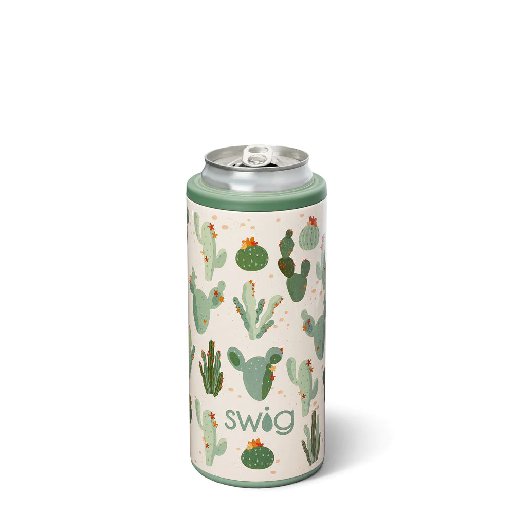 Swig 12 oz Skinny Can Cooler - Luxy Leopard