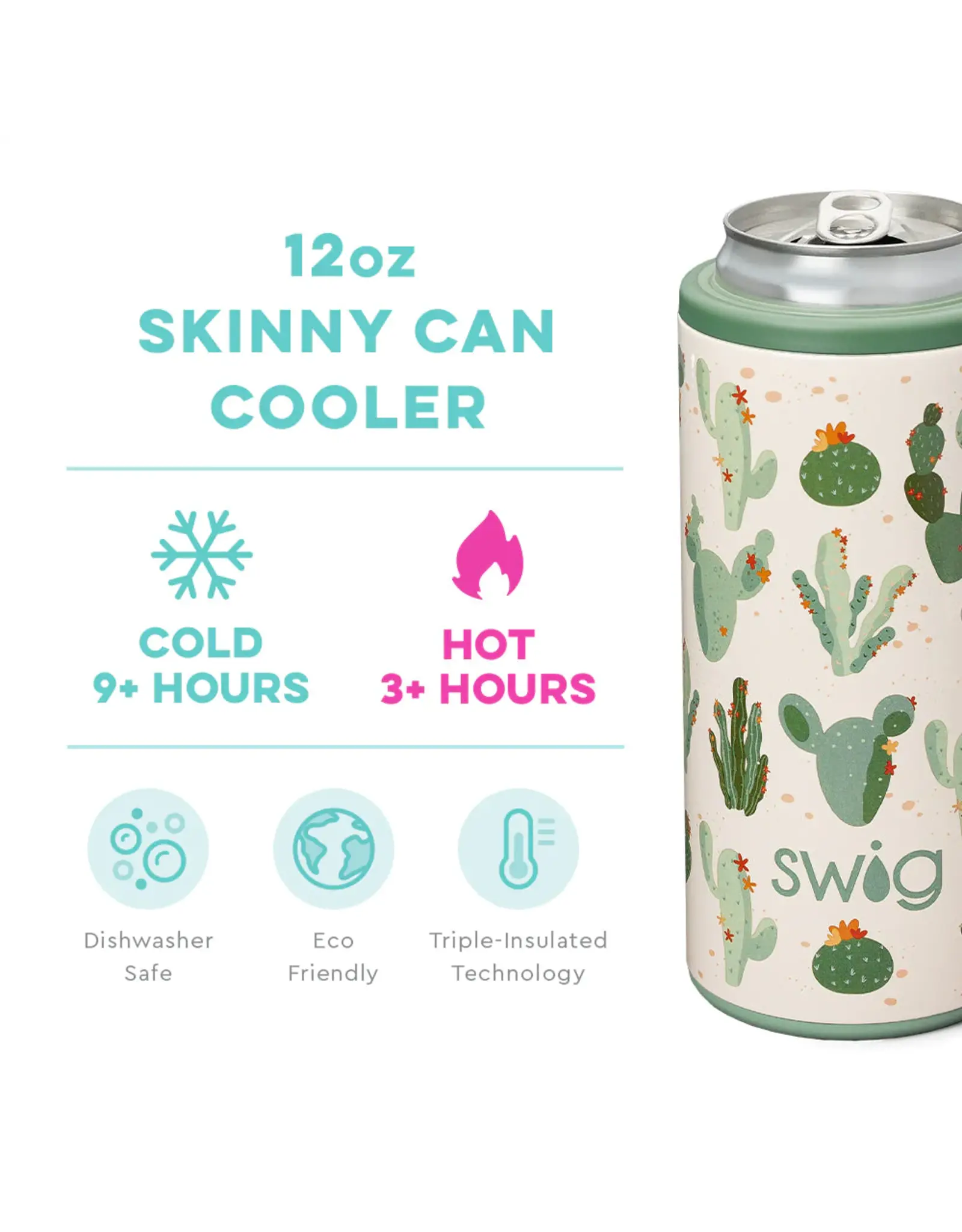 Swig Life Matte Red Skinny Can Cooler (12oz)