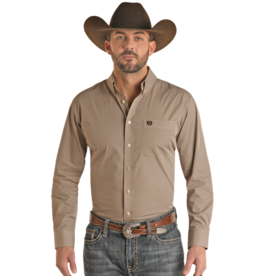 Panhandle Select Long Sleeve 1 Pocket Geo Button Down