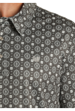 Panhandle Panhandle Performance Short Sleeve Medallion Snap Knit Polo Black