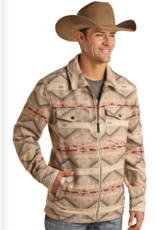 Rock & Roll Denim Aztec Full Zip Shirt Jacket