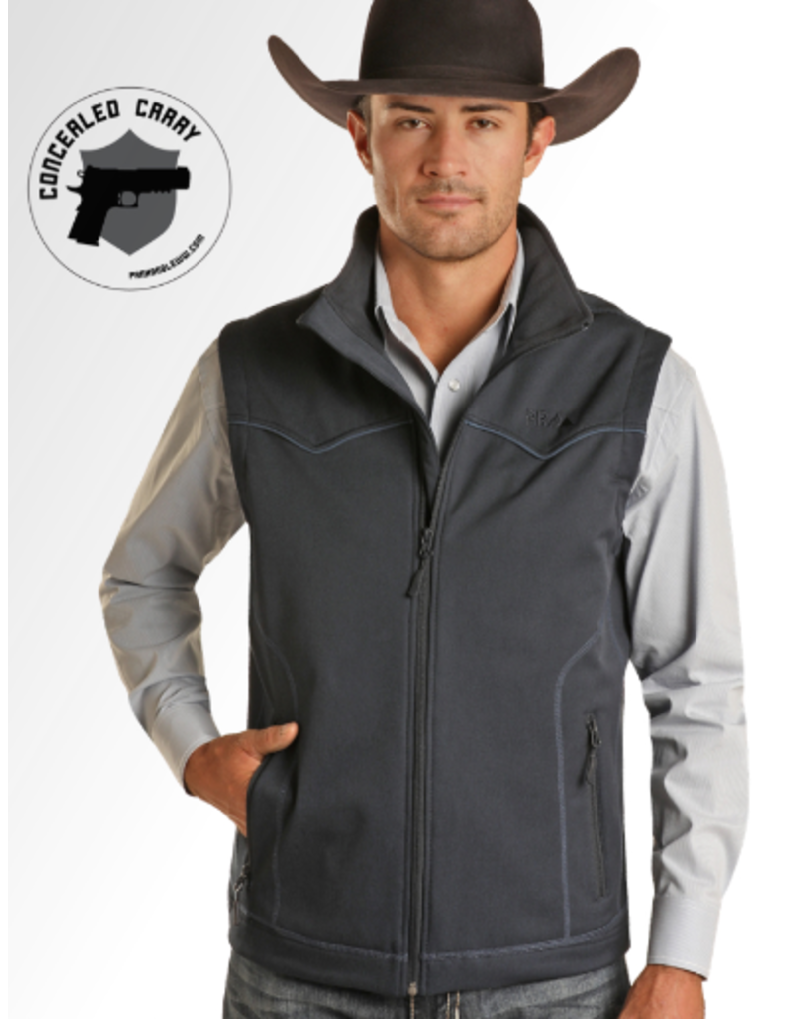 Powder River Rodeo Vest w/Conceal Carry