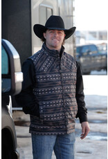 Cinch Cinch Mens Concealed Carry Bonded Vest Brown Aztec