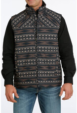 Cinch Cinch Mens Concealed Carry Bonded Vest Brown Aztec